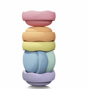 Stapelstein rainbow pastel