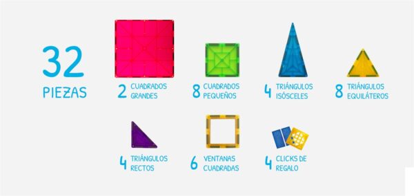 Braintoys Imanix 32 piezas - Imagen 3