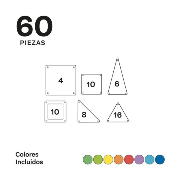 Braintoys Imanix 60 piezas - Imagen 2