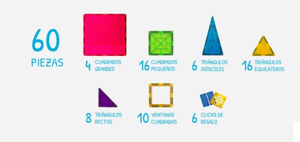 Braintoys Imanix 60 piezas - Imagen 3