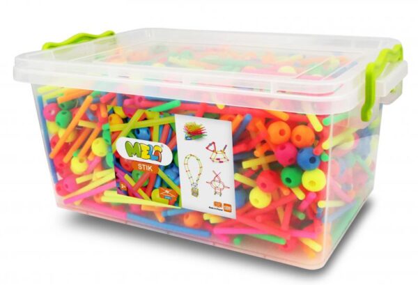 Meli Stik travel box neón 1200 piezas