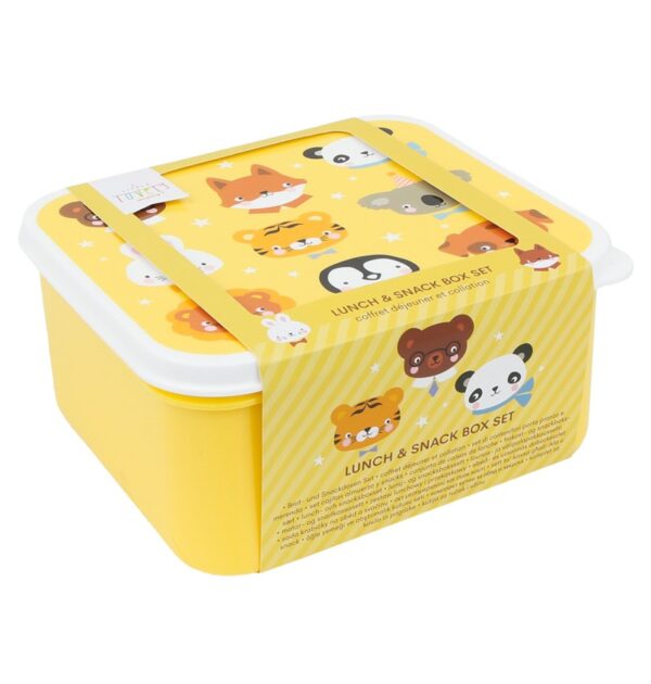 set 4 cajas snack animales - Imagen 3
