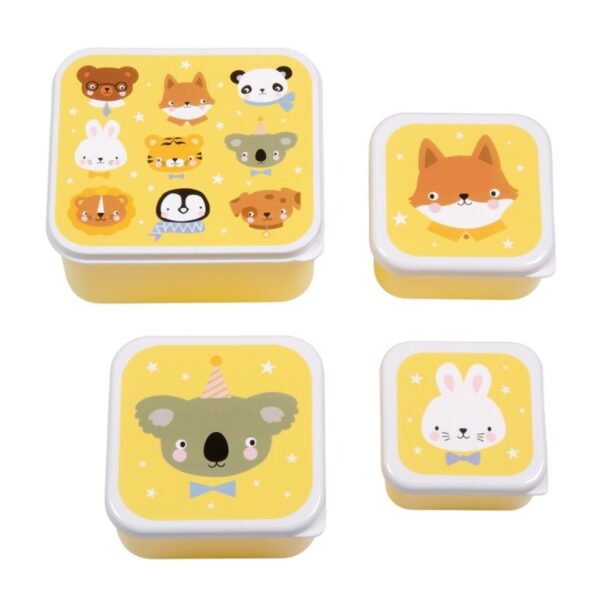set 4 cajas snack animales - Imagen 4