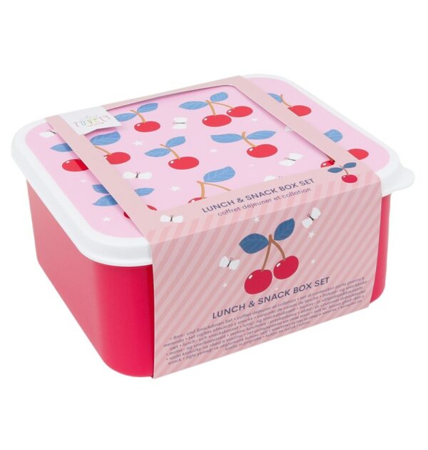set 4 cajas snack cerezas - Imagen 3