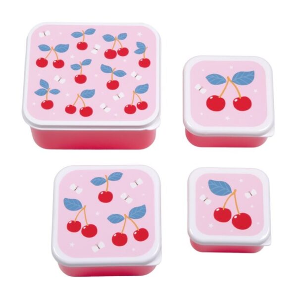 set 4 cajas snack cerezas - Imagen 4