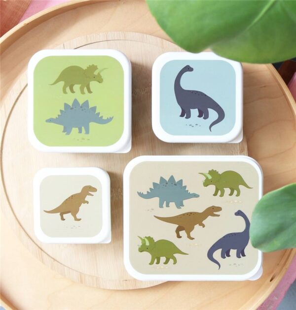 set 4 cajas snack dinosaurios - Imagen 3