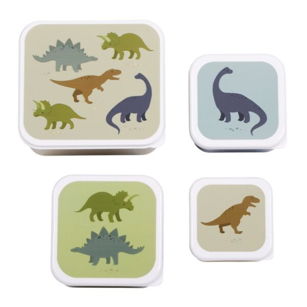 set 4 cajas snack dinosaurios - Imagen 2